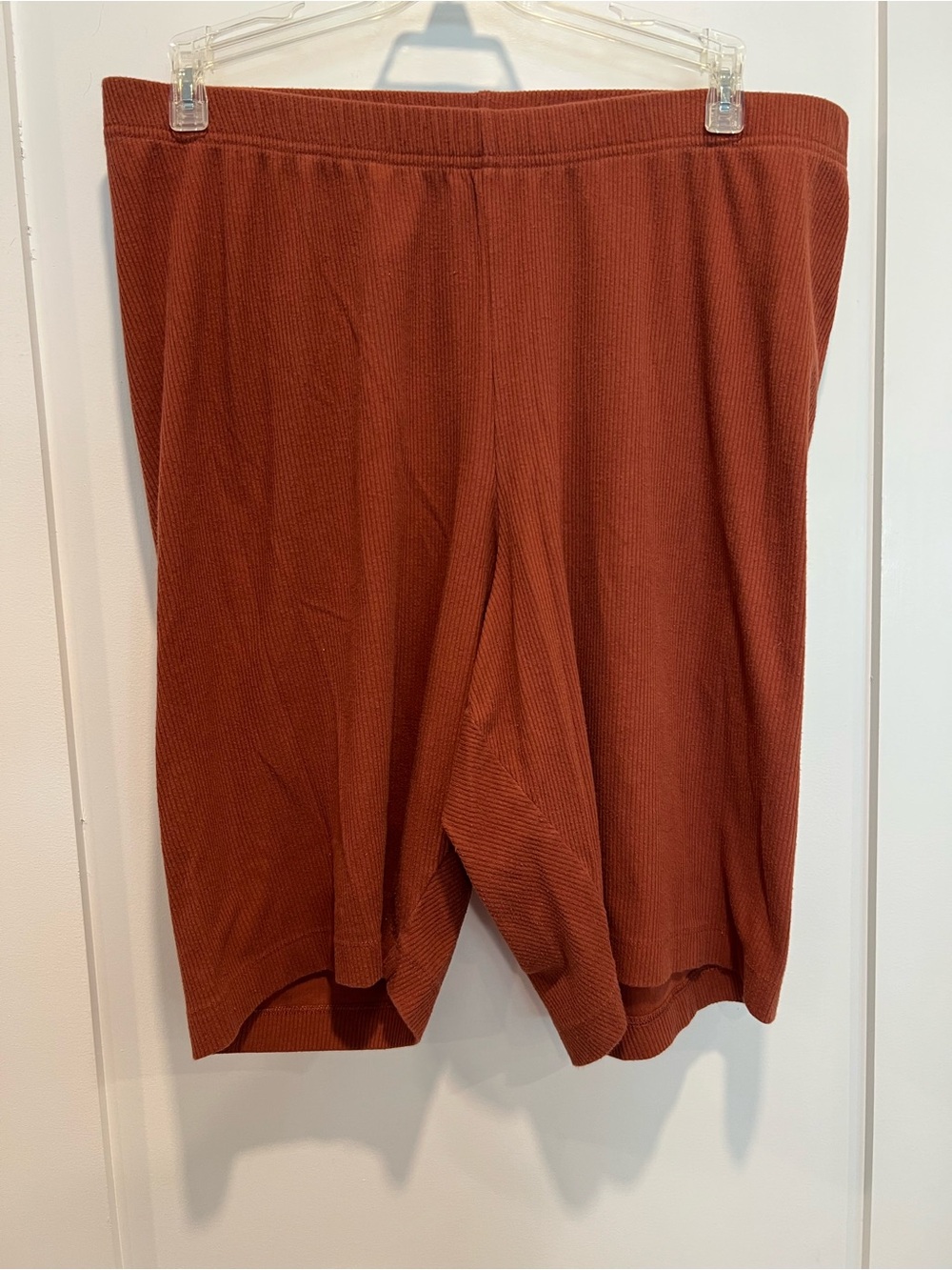 Old Navy Rust Waffle-Knit Bike Shorts